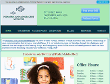 Tablet Screenshot of pediatricandadolescentmedicine.net